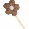 Attache tétine Fleur moumoute Beige-Ecru
