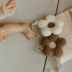 Attache tétine Fleur moumoute Beige-Ecru