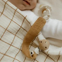 Attache tétine Gaze Camel (personnalisable)