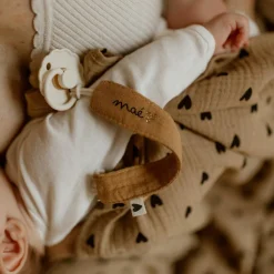 Attache tétine Gaze Camel (personnalisable)