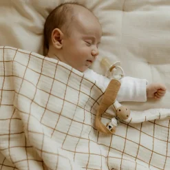 Attache tétine Gaze Camel (personnalisable)