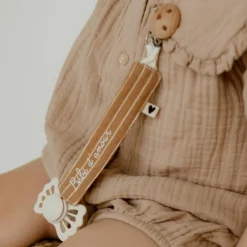 Attache tétine Rayures Fines (personnalisable)