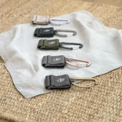 Attaches poussette pour sac à langer avec mousqueton rose