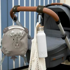 Attaches poussette pour sac à langer avec mousqueton Casual Olive