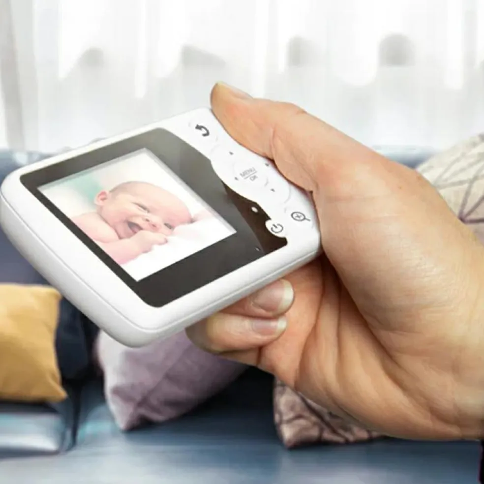 Babyphone avec caméra et écran couleur 2,4 pouces