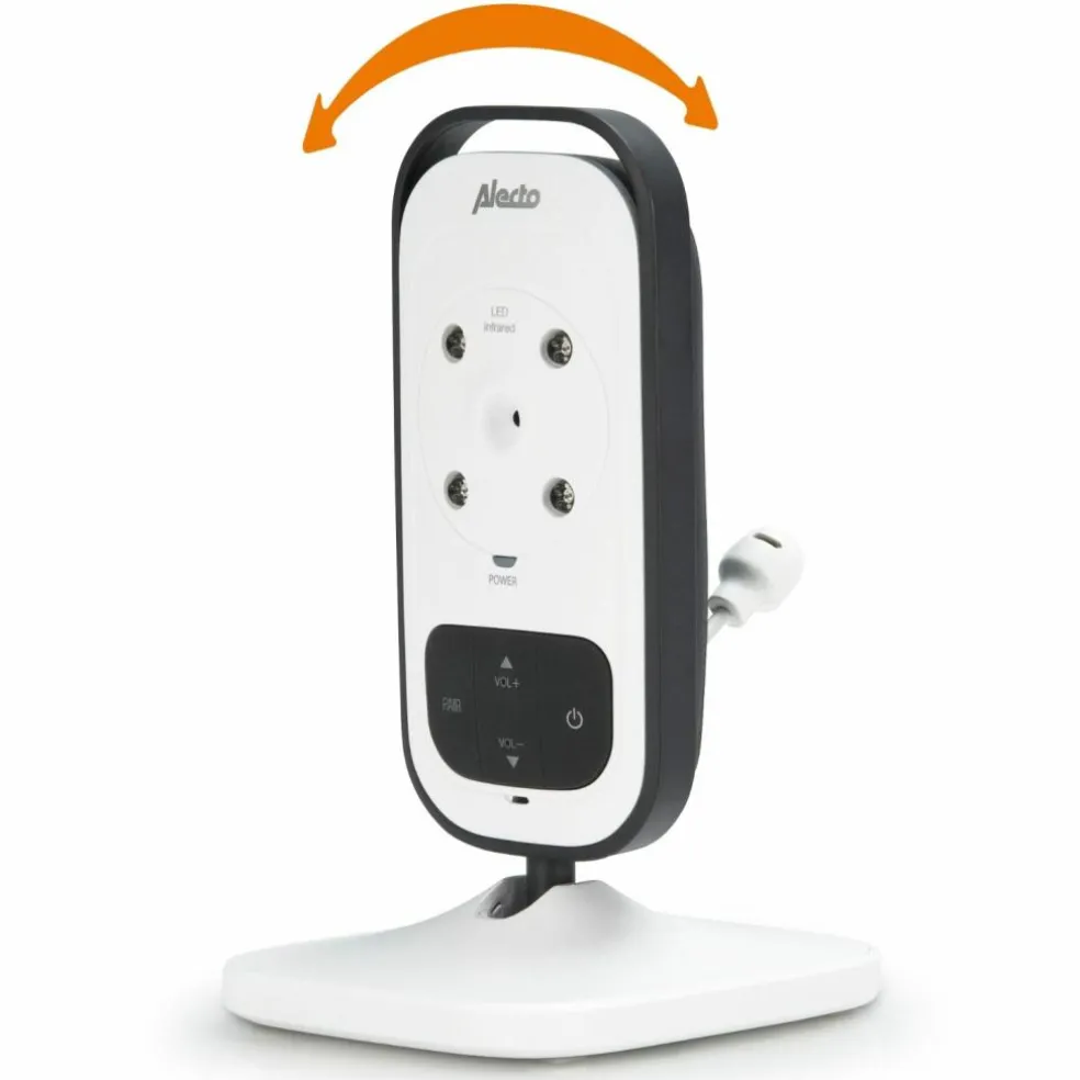 Babyphone avec caméra et écran couleur 2,4 pouces Blanc-Anthracite