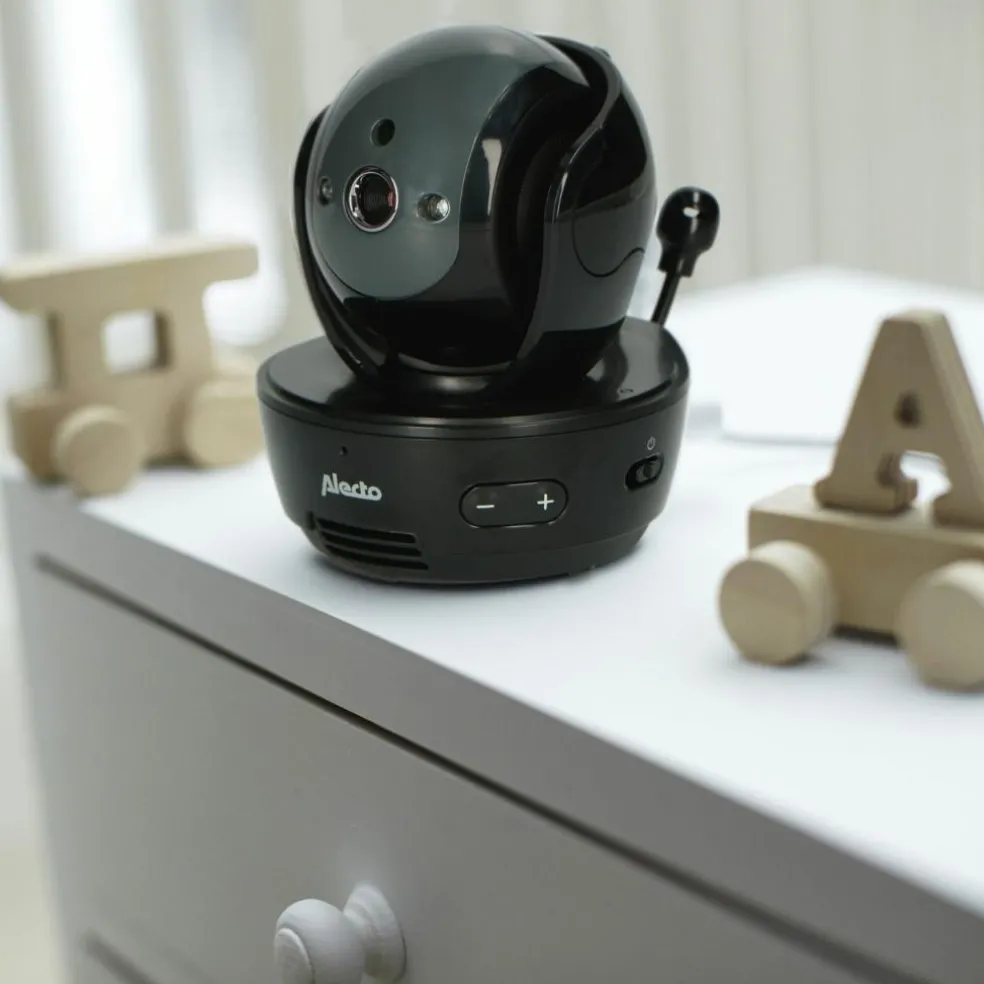 Babyphone avec caméra et écran couleur 4,3 pouces Noir