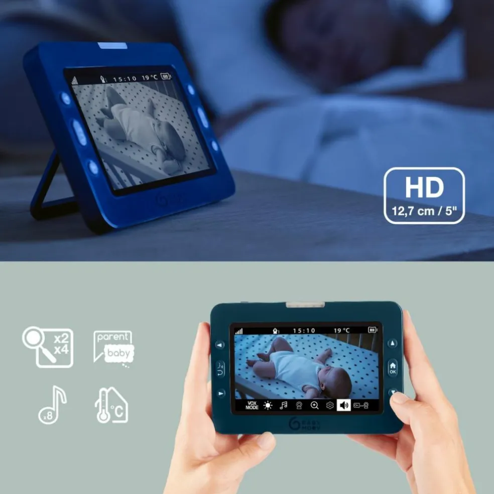 Babyphone caméra rotative Yoo Master +HD