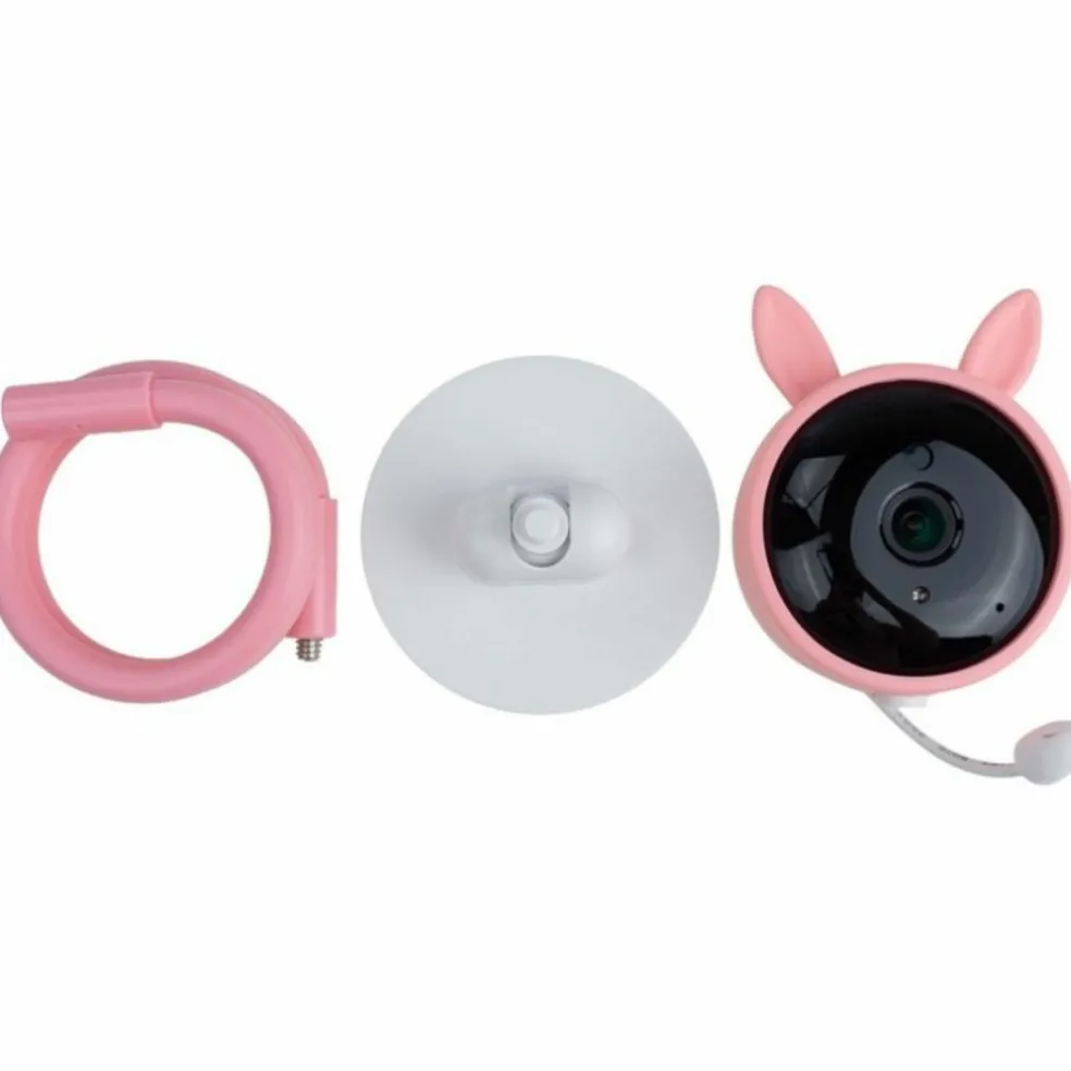 Babyphone connecté Lapin Rose