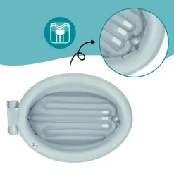 Baignoire gonflable Aqua dots avec transat intégré