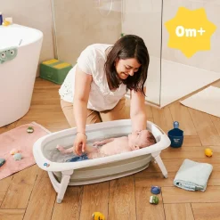 Baignoire pliable bleue