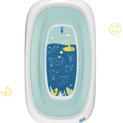 Baignoire pliable bleue