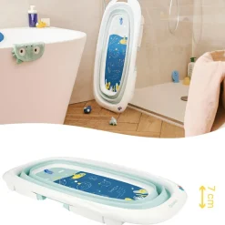 Baignoire pliable bleue