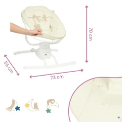 Balancelle électronique avec télécommande Crème