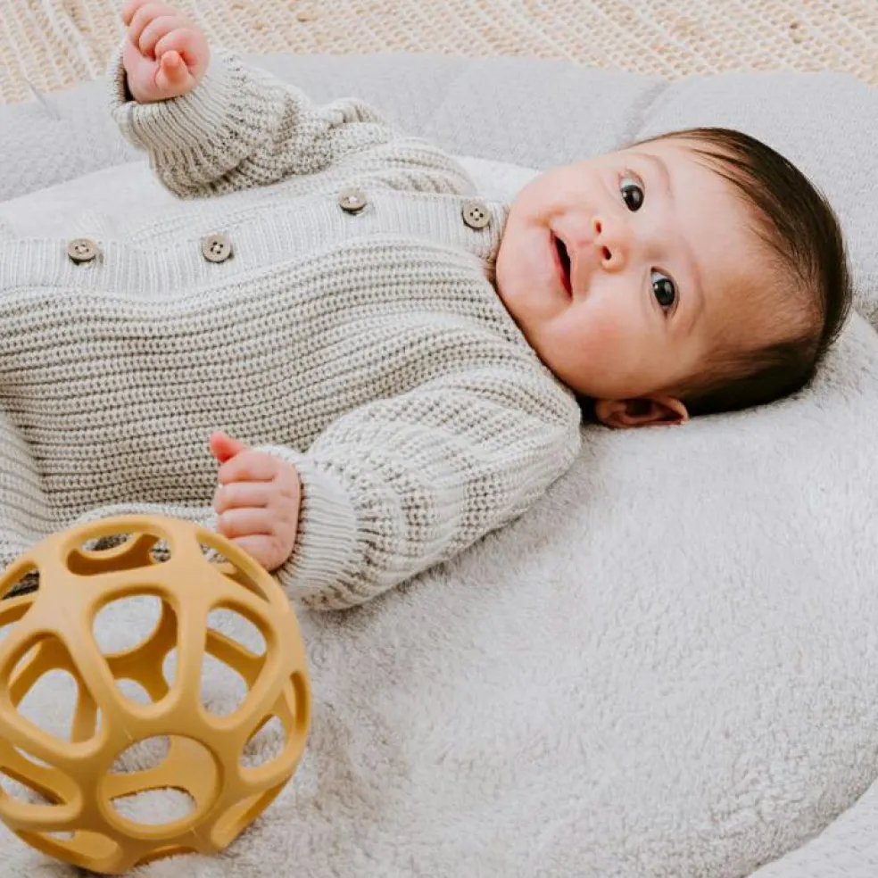 Balle de préhension en silicone Ocre