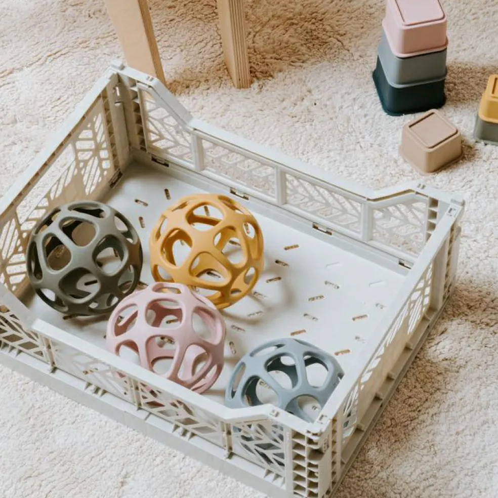 Balle de préhension en silicone Ocre