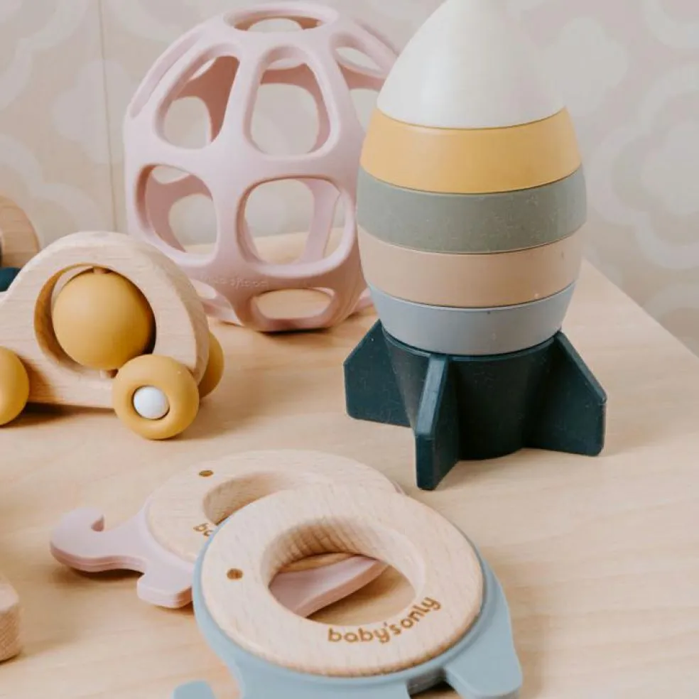 Balle de préhension en silicone rose