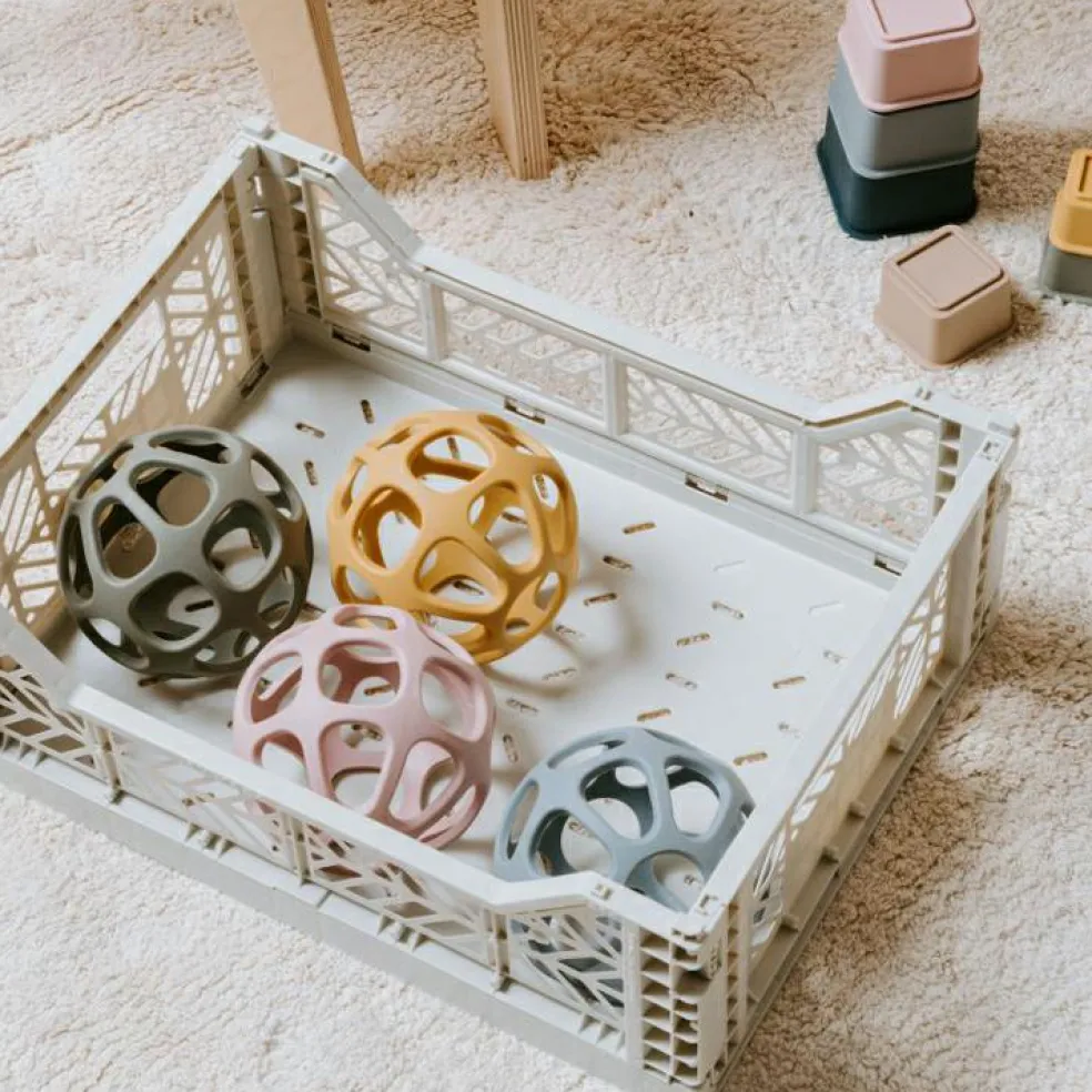 Balle de préhension en silicone rose