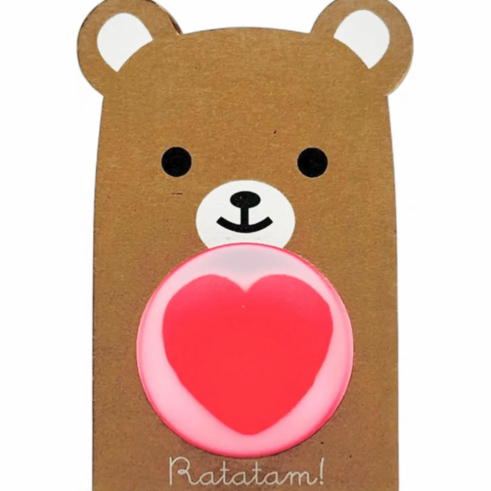 Balle rebondissante Ourson Rose