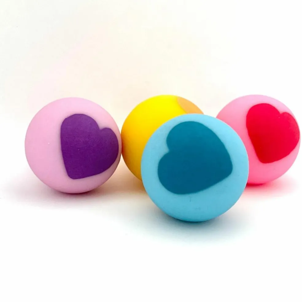 Balle rebondissante Ourson Rose