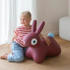 Ballon sauteur Hoppi Lapin Bordeaux