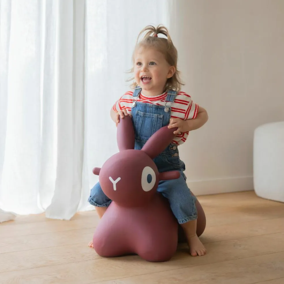 Ballon sauteur Hoppi Lapin Bordeaux