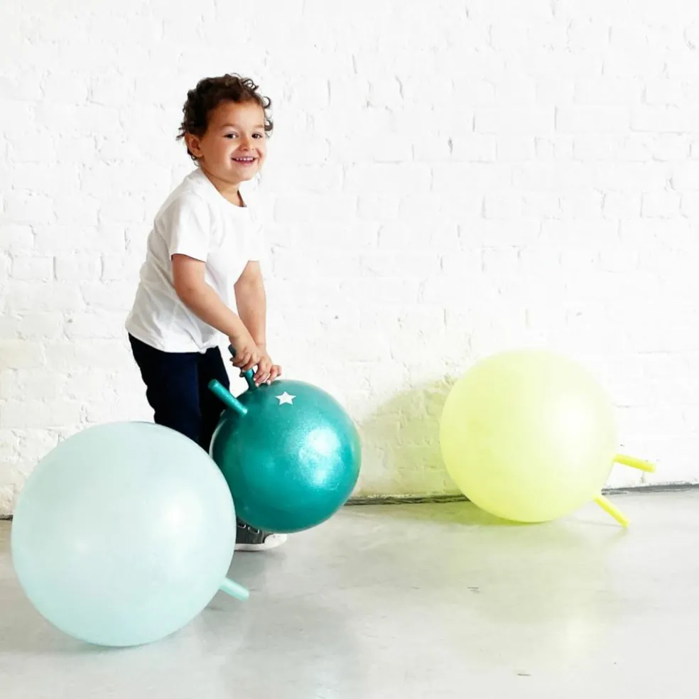 Ballon sauteur paillettes Vert