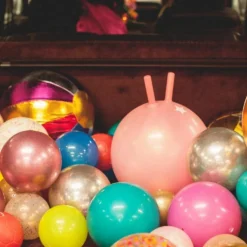 Ballon sauteur paillettes Rose