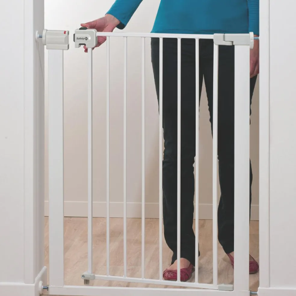 Barrière de sécurité Easy close ultra-haute métal blanc