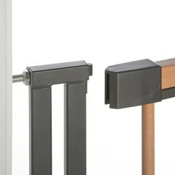 Barrière Easy Lock Wood Plus avec adaptateur escalier (84 à 92 cm)