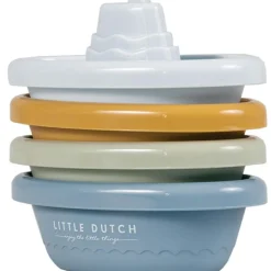 Bateaux de bain à empiler bleu