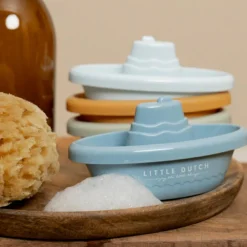 Bateaux de bain à empiler bleu