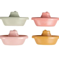 Bateaux de bain à empiler rose