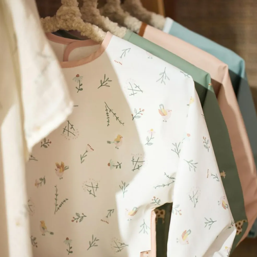 Bavoir à manches imperméable Lovely Birds