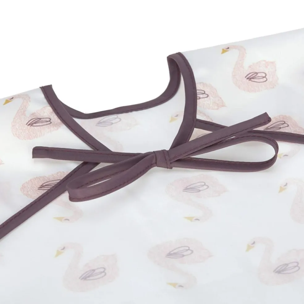 Bavoir à manches longues cygne Little Water