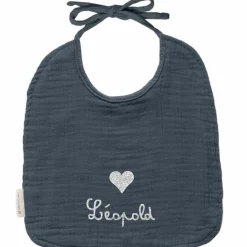 Bavoir à nouer Bleu pétrole (personnalisable)