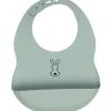 Bavoir en silicone à poche vert sauge