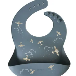 Bavoir en silicone à poche Aviateur