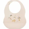 Bavoir en silicone imprimé beige-jaune