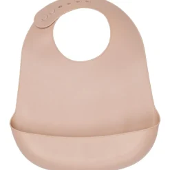 Bavoir en silicone Rose