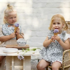 Bavoir Garden Leo Toile Bow