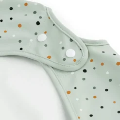 Bavoir manches avec poche Happy dots Vert