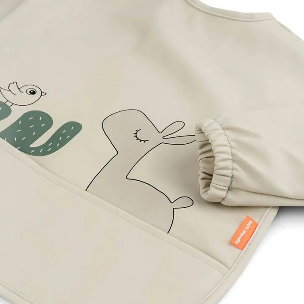 Bavoir manches avec poche Lalee Sable