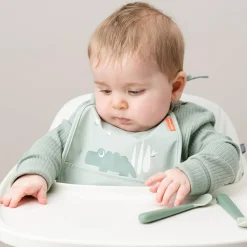 Bavoir petit lot de 2 Croco vert