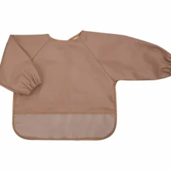 Bavoir plastifié manches longues Terracotta