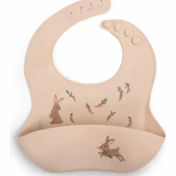 Bavoir silicone imprimé Lapin