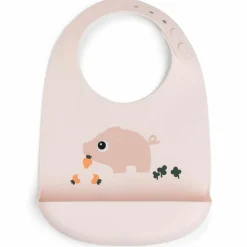 Bavoir silicone Pigee Rose