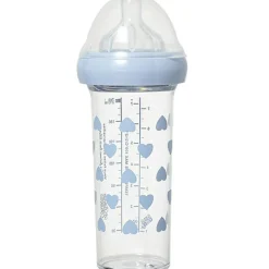 Biberon anti colique coeurs bleus X BONTON (210 ml)