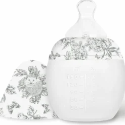 Biberon anti-colique en silicone X Tartine et Chocolat gris (150 ml)