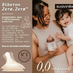 Biberon anti-colique Zerø.Zerø - Débit Lent - S Medium (180 ml)